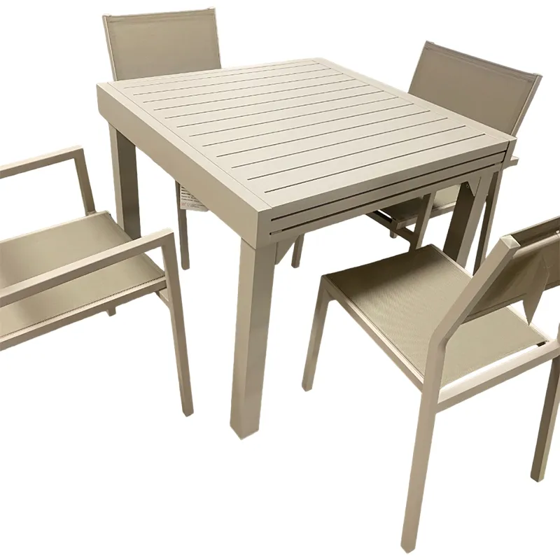 Extendable Outdoor Table Set